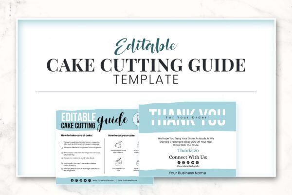 Editable Cake Cutting Guides Template Feature Images 6 Editable cake cutting guides template - image 10