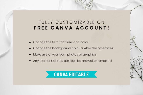 Editable Floral Gift Certificate Feature Images 6 Editable gift card certificate - image 7