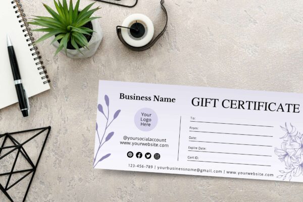 Personalized Gift Certificate Canva Editable Template 2 Personalized gift certificate canva editable template - image 3