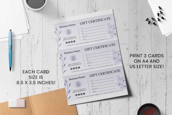 Personalized Gift Certificate Canva Editable Template 4 Personalized gift certificate canva editable template - image 5