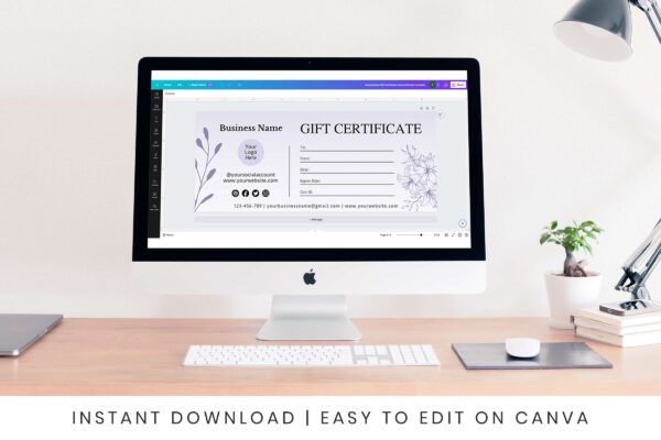 Personalized Gift Certificate Canva Editable Template 5 Personalized gift certificate canva editable template - image 6