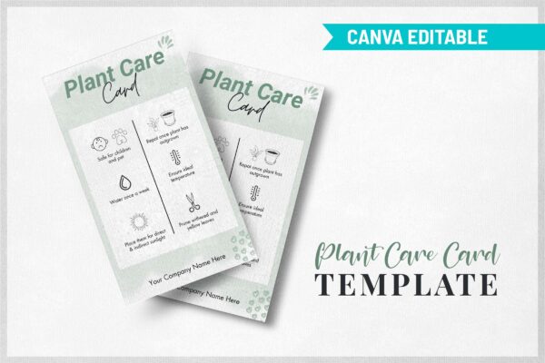 Plant Care Card Template Canva Feature Images 10 Plant care card template - image 11