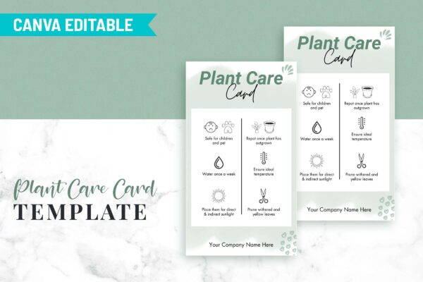 Plant Care Card Template Canva Feature Images 2 Plant care card template - image 3