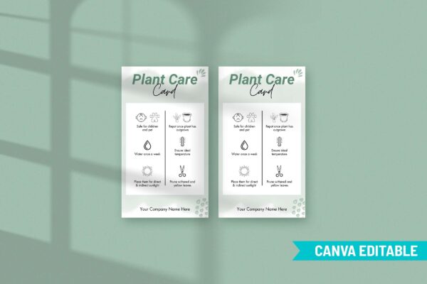 Plant Care Card Template Canva Feature Images 4 Plant care card template - image 5