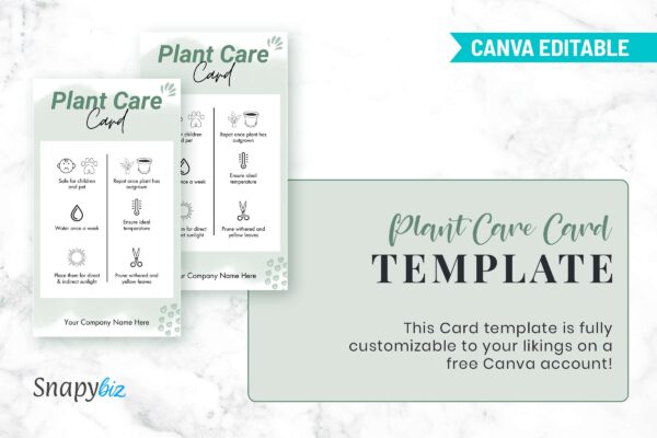 Plant Care Card Template Canva Feature Images 5 Plant care card template - image 6