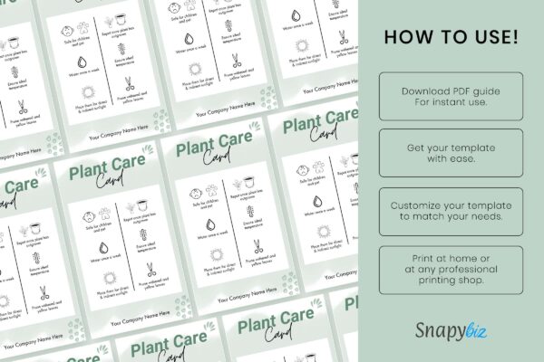 Plant Care Card Template Canva Feature Images 8 Plant care card template - image 9
