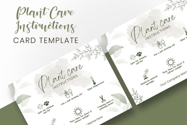 Editable plant care template - image 4