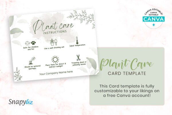 Editable plant care template - image 6