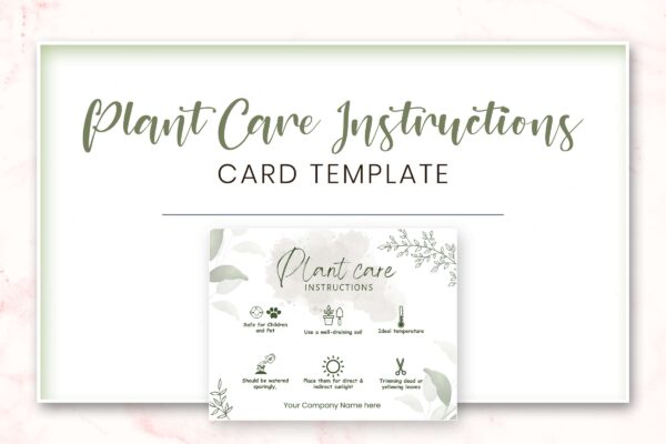 Editable plant care template - image 7