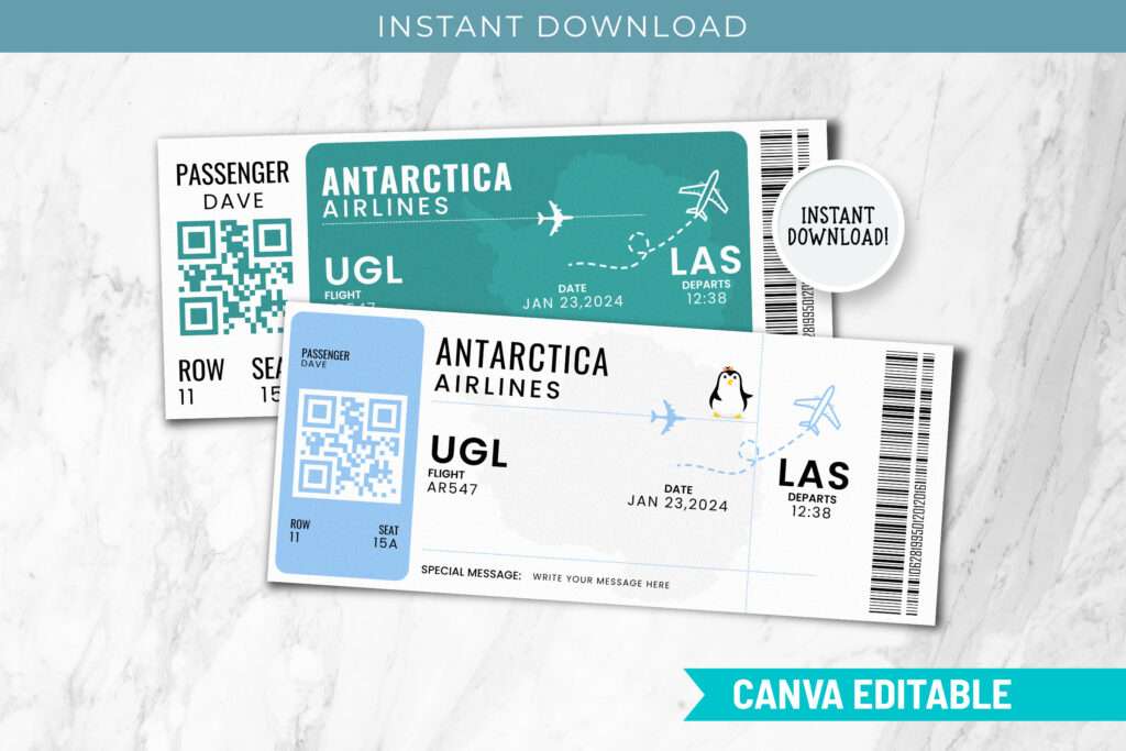 Antarctica Trip Surprise Gift Ticket Antarctica Trip Surprise Gift Ticket