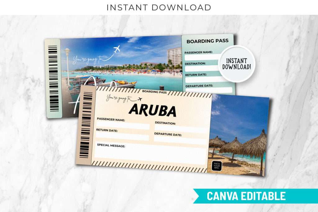 Aruba Trip Surprise Gift Ticket Aruba Trip Surprise Gift Ticket