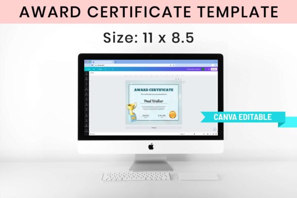 Award Certificate Template Feature Image 9 Award certificate editable template - image 10