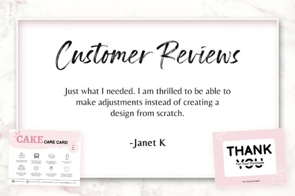 Cake Care Card Template Pdf Feature Images 7 Printable cake care card editable template - image 8