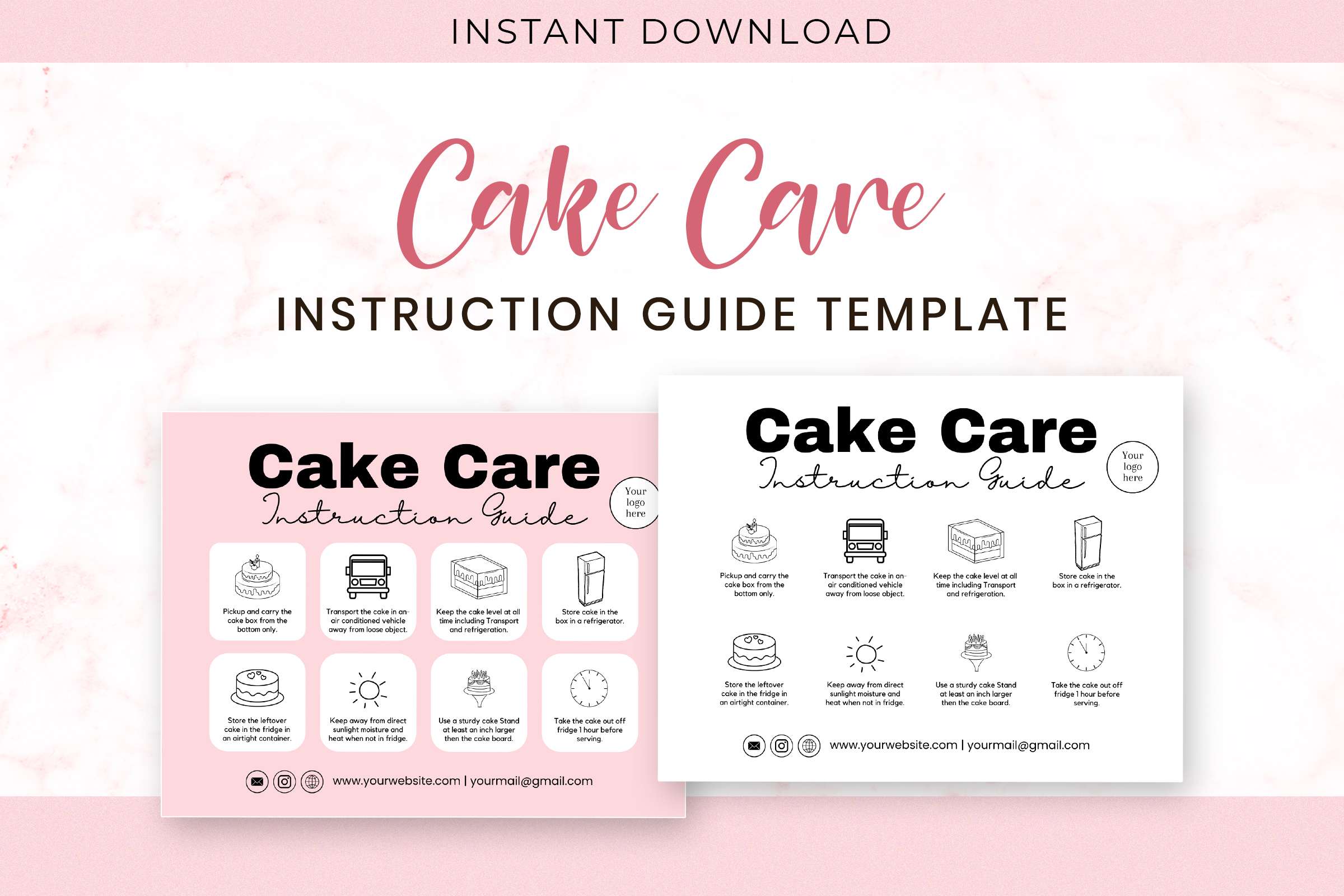 Cake Care Instruction Guide Feature Images 1 Cake care instruction guide