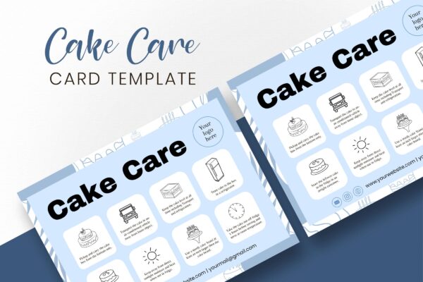 Cake Care Canvas Guide Template Feature Images 3 Printable cake care instruction guide - image 4