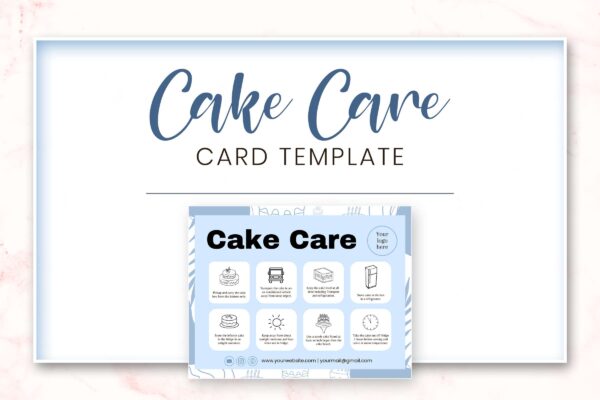 Cake Care Canvas Guide Template Feature Images 6 Printable cake care instruction guide - image 7