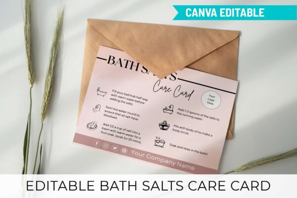 Editable Bath Salts Care Card Feature Images 10 Editable bath salts care card template - image 11