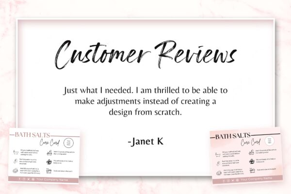 Editable Bath Salts Care Card Feature Images 7 Editable bath salts care card template - image 8