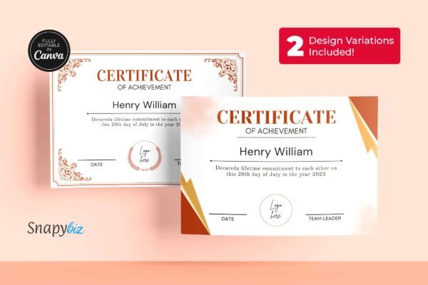 Editable Certificate Of Achievement Template Ct 153 Feature Image 5 Editable certificate of achievement template - image 6