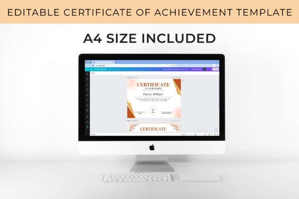 Editable Certificate Of Achievement Template Ct 153 Feature Image 7 Editable certificate of achievement template - image 8
