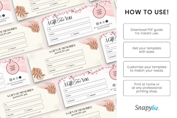 Editable Little Gift Certificate Feature Images 10 Editable gift certificate template - image 10