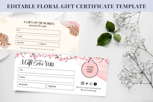 Editable Little Gift Certificate Feature Images 3 Editable gift certificate template - image 3