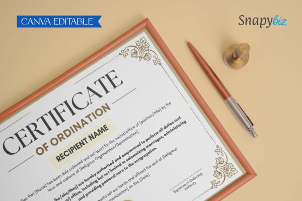 Editable Ordination Certificate Template Ct 152 Feature Image 10 Editable ordination certificate template - image 11