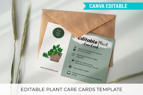 Editable Plant Care Card Template Feature Images 10 Editable plant care card template - image 11