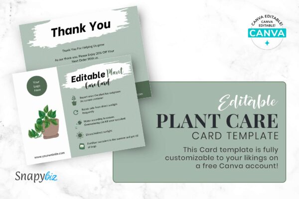 Editable Plant Care Card Template Feature Images 5 Editable plant care card template - image 6