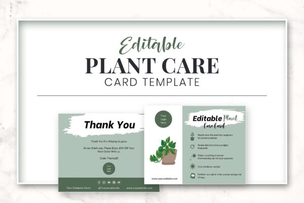 Editable Plant Care Card Template Feature Images 6 Editable plant care card template - image 7