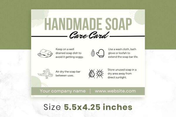 Editable Soap Care Cards Feautre Images 2 Editable soap care cards template - image 3