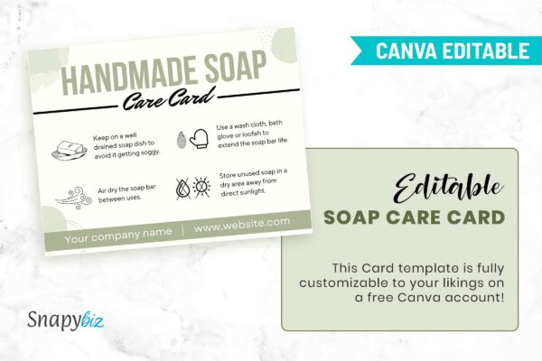 Editable Soap Care Cards Feautre Images 5 Editable soap care cards template - image 6