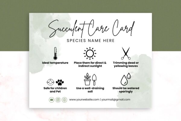 Editable Succulent Care Card Template Feature Images 2 Editable succulent care card template - image 11