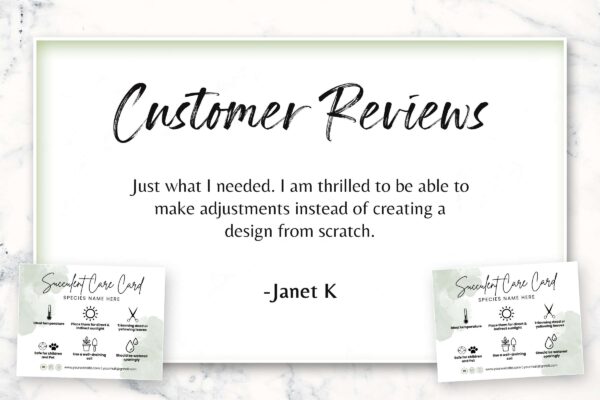 Editable Succulent Care Card Template Feature Images 7 Editable succulent care card template - image 7
