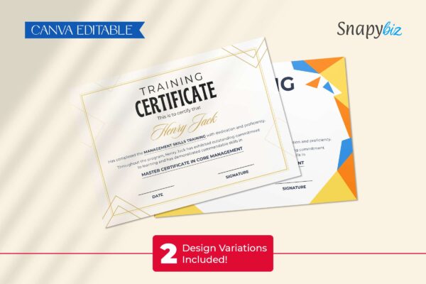 Editable Training Certificate Template Ct 168 Feature Image 4 Training certificate template - image 5
