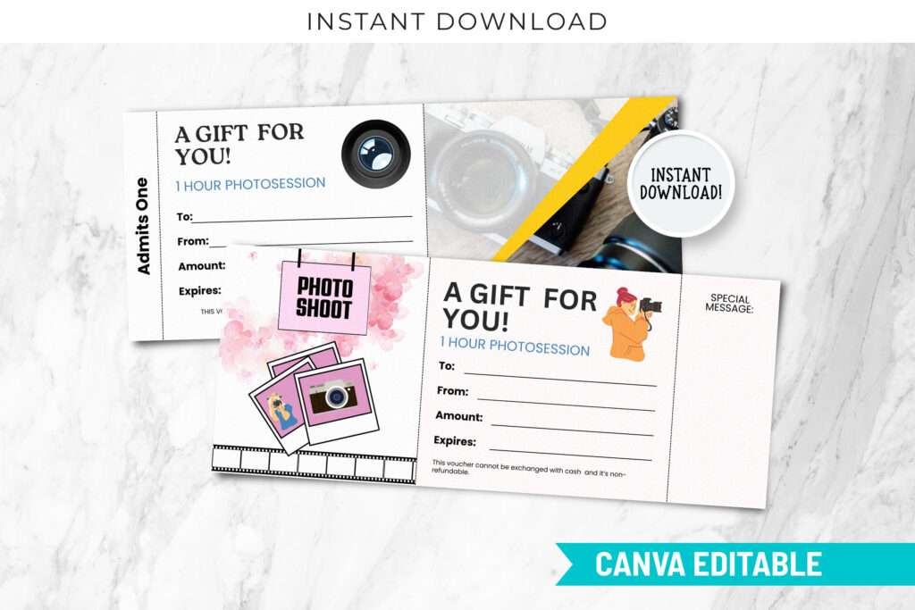 Photography Gift Certificate Template Photography Gift Certificate Template