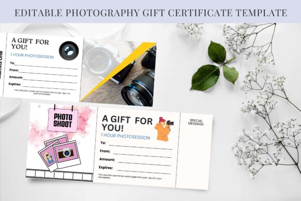 Editable Photography Gift Certificate Feature Images 3 Photography gift certificate template - image 4