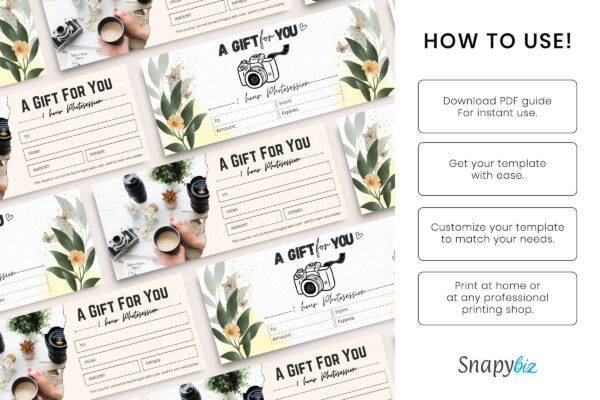 Editable Photogrpahy Gift Certificate Feature Images 10 Editable photography gift certificate template - image 12