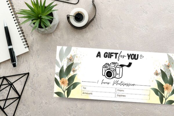 Editable Photogrpahy Gift Certificate Feature Images 2 Editable photography gift certificate template - image 4
