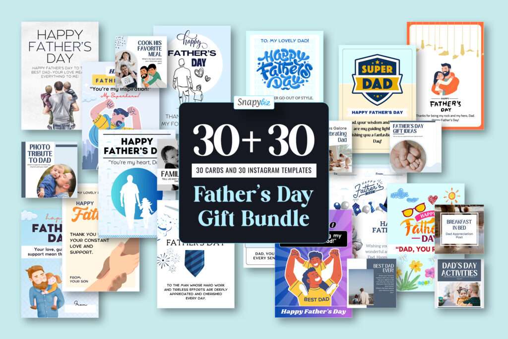 Father's Day Social Media Card Bundle Father's Day Social Media Card Bundle