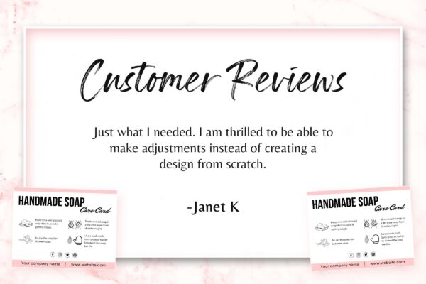 Handmade Soap Care Card Template Feautre Image 7 Editable soap care card template - image 8