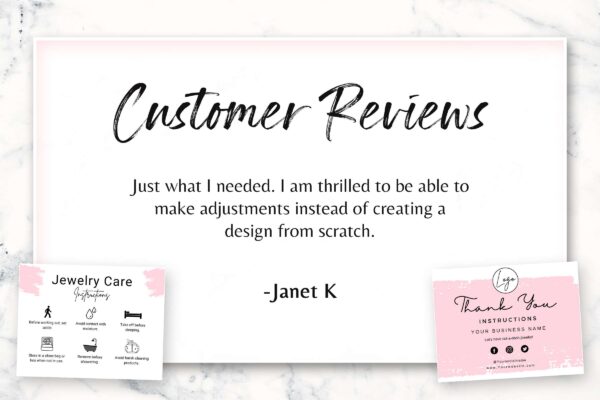 Jewelry Care Card Template Feature Images 7 Customizable jewelry care card template - image 8