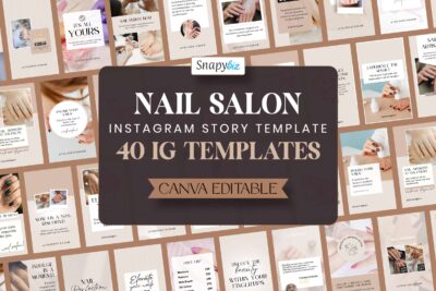 Editable Nail Salon Instagram Story Template