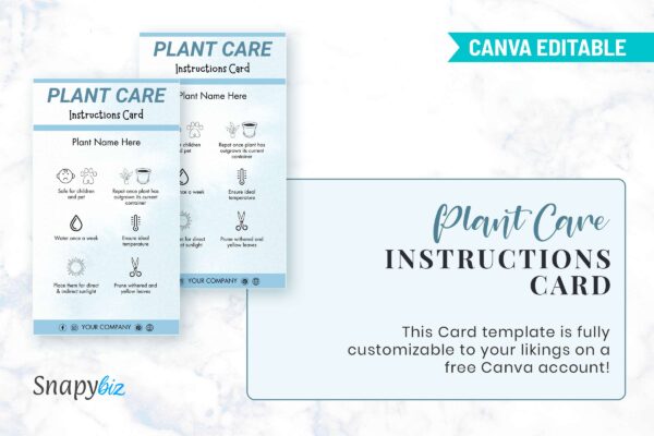 Plant Care Instructions Card Feature Images 5 Printable plant care instructions card - image 6