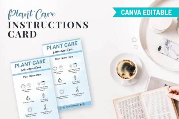 Plant Care Instructions Card Feature Images 9 Printable plant care instructions card - image 10