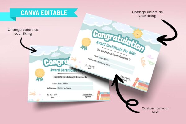 Printable Award Certificate For Kids Feature Image 6 Printable award certificate for kids - image 7