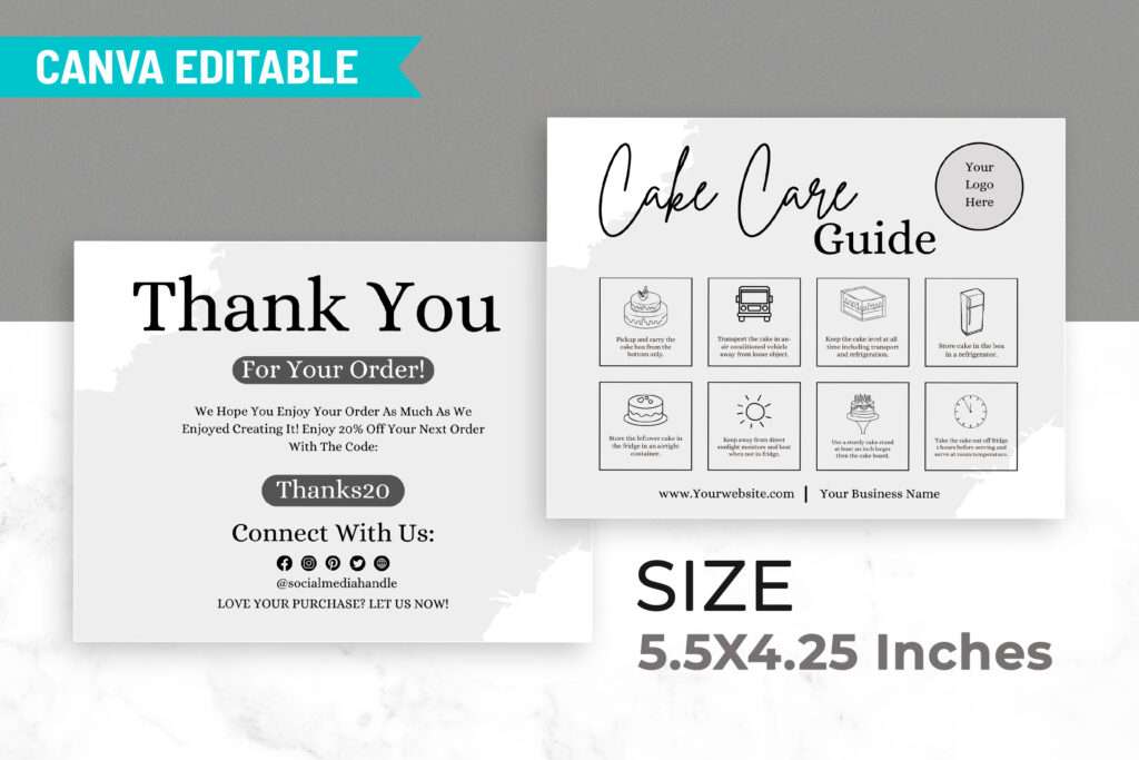 Printable Cake Care Guide Printable Cake Care Guide