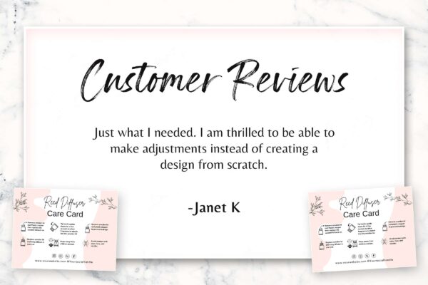 Reed Diffuser Care Card Template Feature Images 6 Reed diffuser care card template - image 8