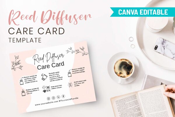Reed Diffuser Care Card Template Feature Images 8 Reed diffuser care card template - image 10