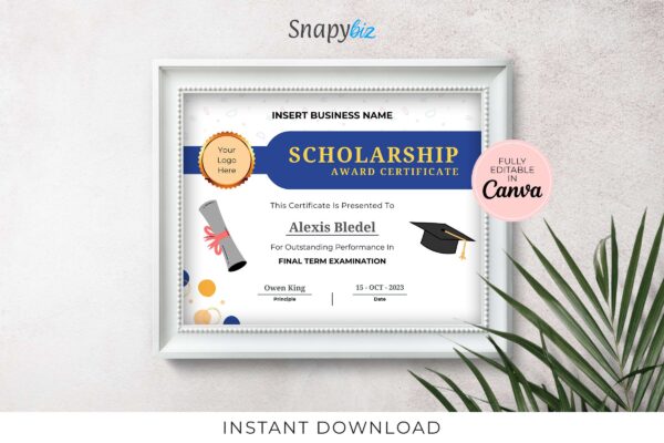 Scholarship Award Certificate Template Feature Images 1 School award certificate - image 2
